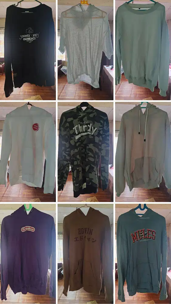PRELOVED BEKAS SWEATER HOODIE JACKET MURAH