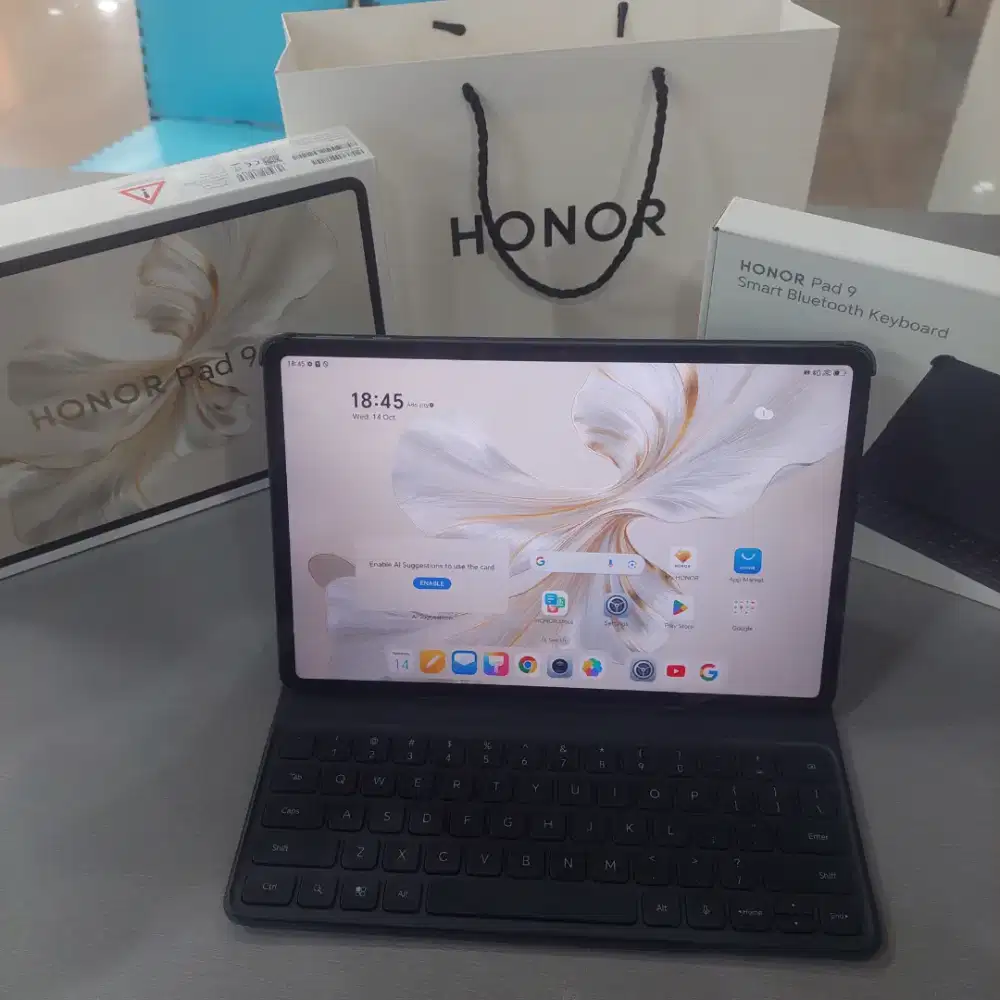 Honor Pad 9 8/256 Gb Wifi Only+Keyboard Second Resmi Mulus