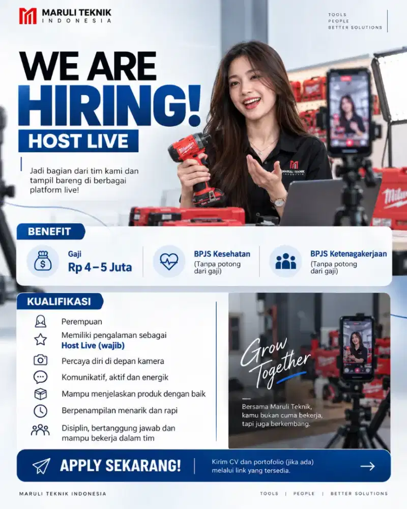 Host live tiktok & shopee