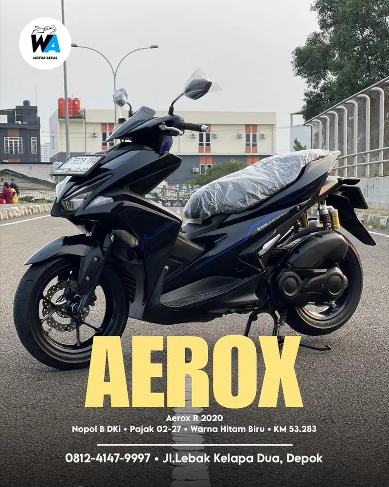 Cash/Kredit Yamaha Aerox R Old 2020 DP 500 RIBU