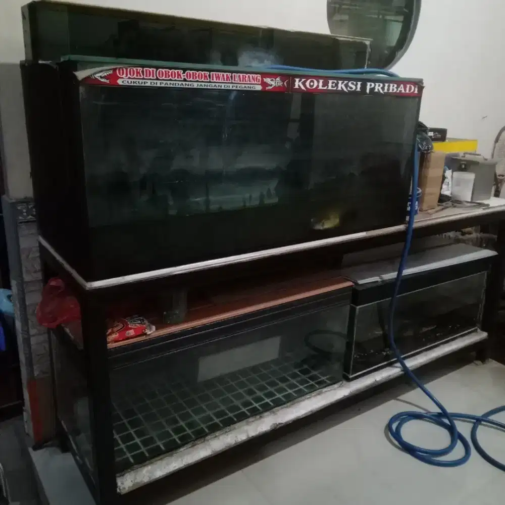 Edisi pensiun jual aquarium plus mejanya nego sambil ngopi