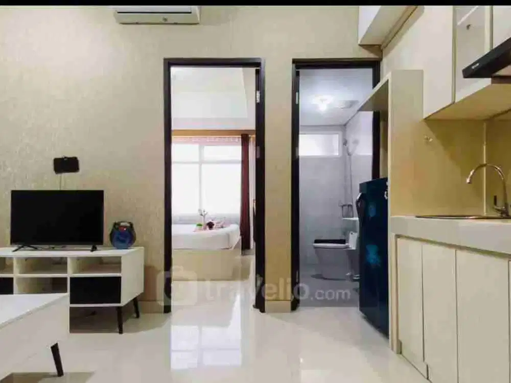 KLASKA RESIDENCE TERMURAH ‼ Apartemen 1 BR Full Furnish Ada Ruang Tamu Bu Sinarmas