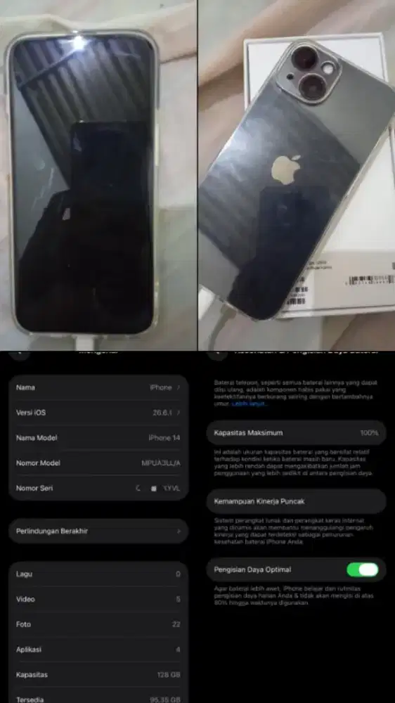 iPhone 14 basic midnight 128