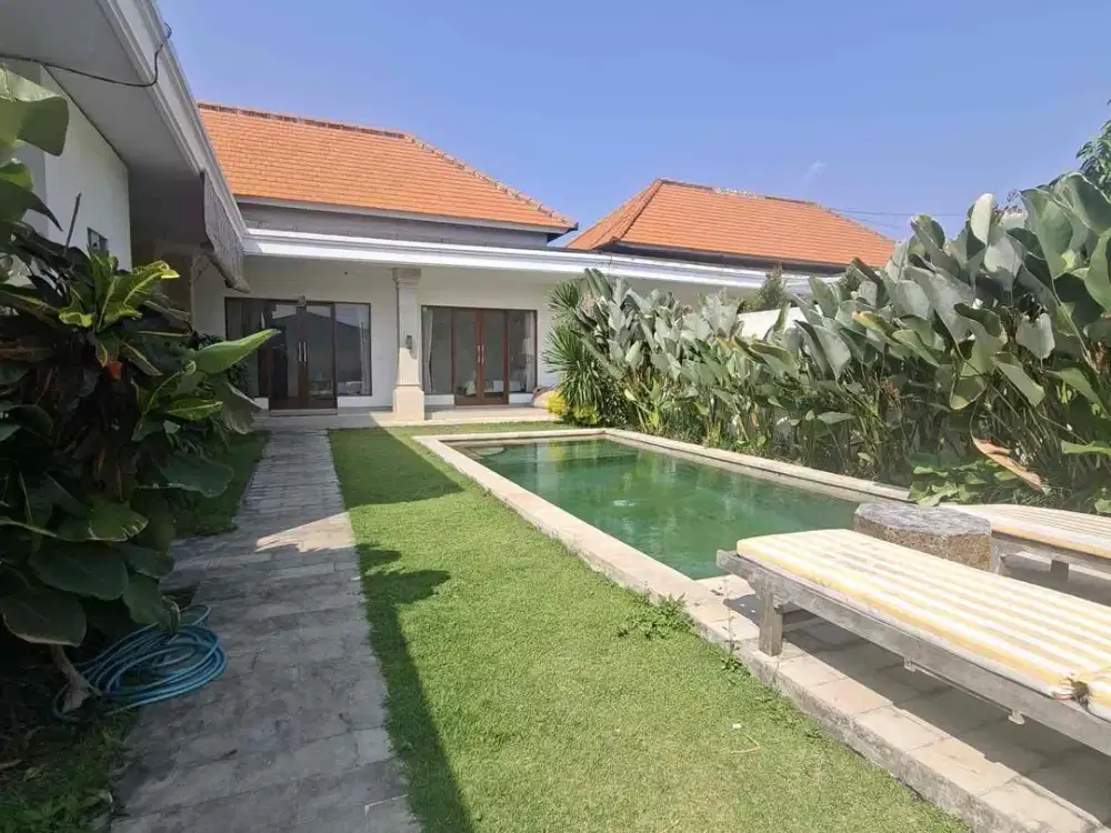 Villa 3BR Furnished at canggu berawa gang jalak Rice field view