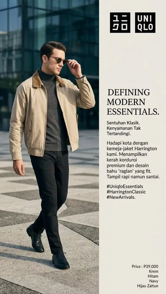 Jaket Fashion Uniqlo unisex