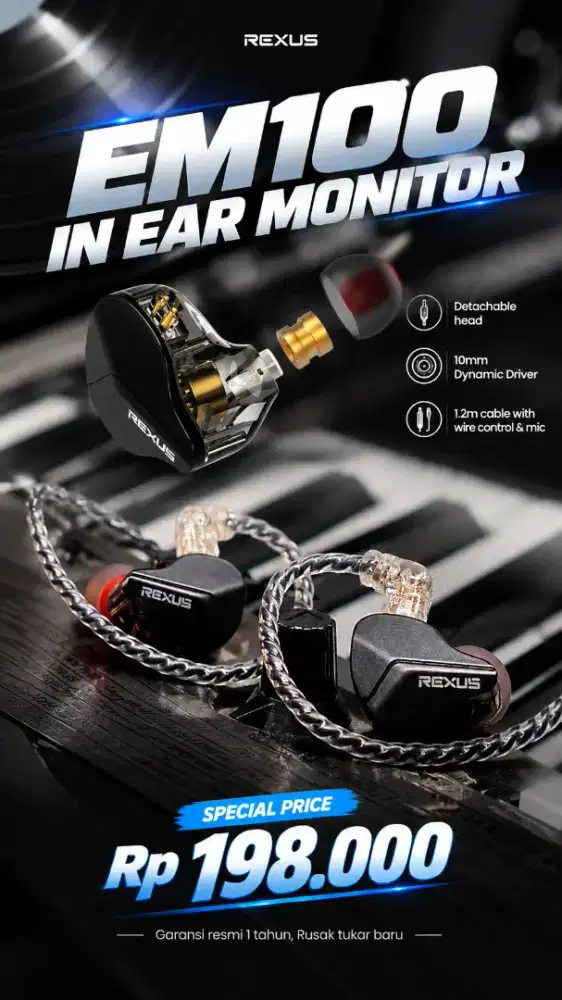 Headset gaming rexus EM-100