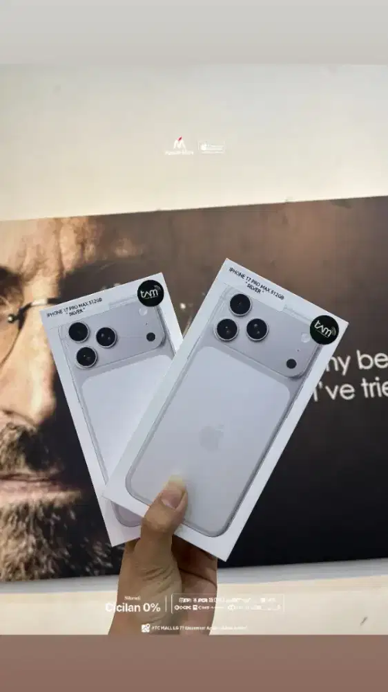 IPHONE 17 PRO MAX 512GB SILVER(NEW) RESMI GARANSI IBOX TAM PA/A