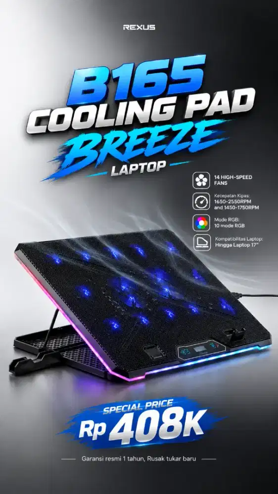 Cooling laptop rexus brezee B165