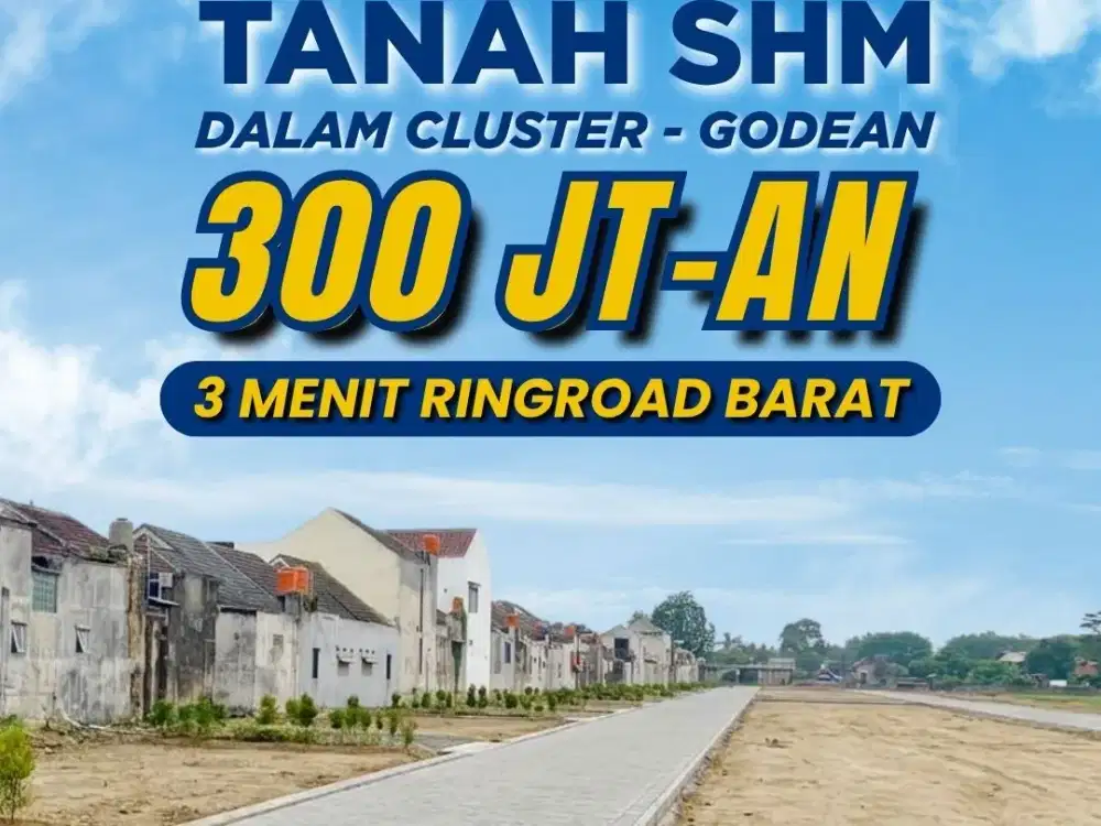 Tanah SHM Murah Godean 7 Menit Malioboro, Bisa Nego Sampai Jadi