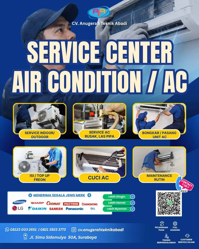 SERVICE 24 JAM | SERVIS CUCI AC | MESIN CUCI | KULKAS | DISPENSER DLL
