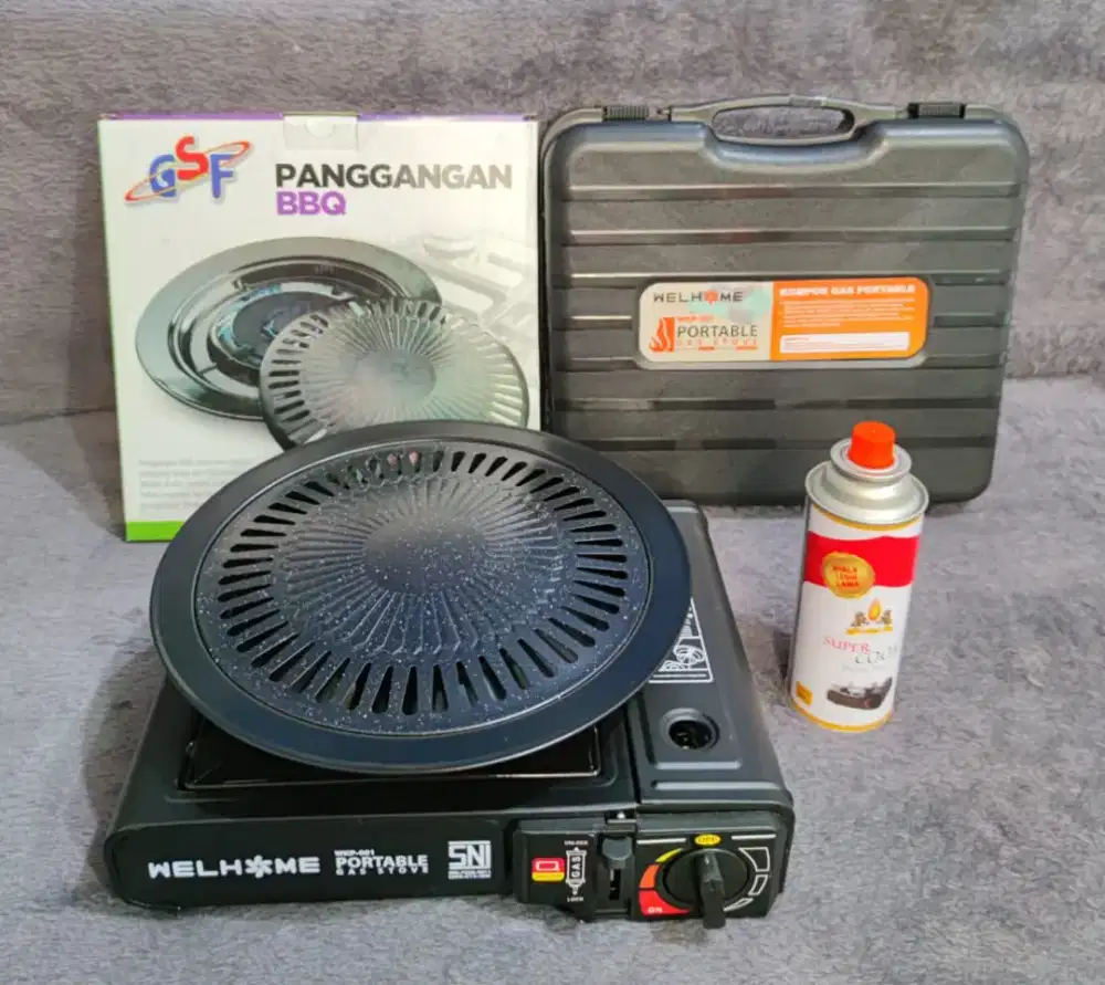 PAKET LENGKAP KOMPOR GRILL GAS KALENG