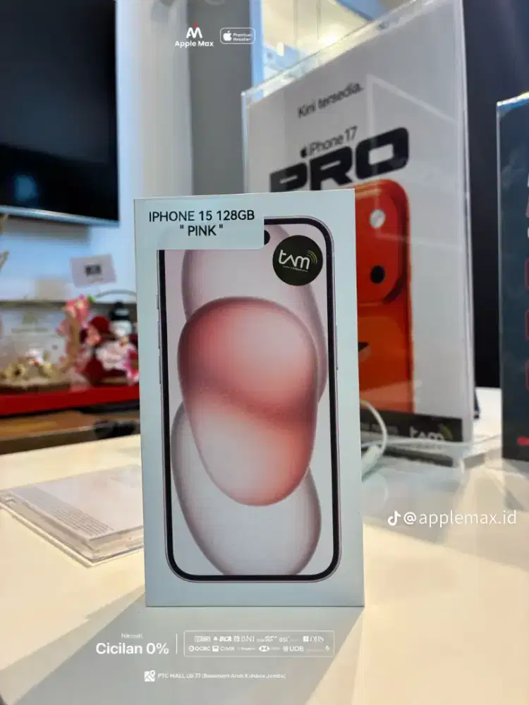 IPHONE 15 128GB (NEW) RESMI Ibox TAM PA/A APPLE MAX PTC MALL