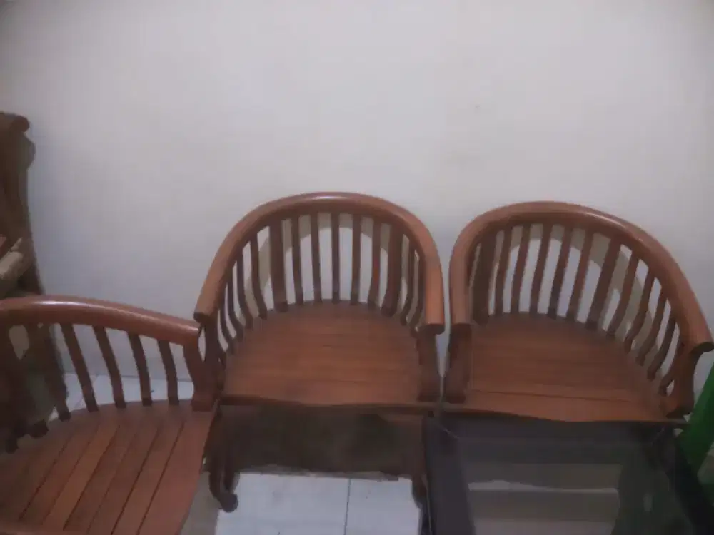 Bangku kayu jati + meja