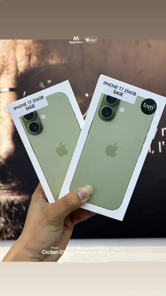 IPHONE 17 256GB SAGE (NEW) RESMI IBOX TAM PA/A APPLE MAX PTC MALL