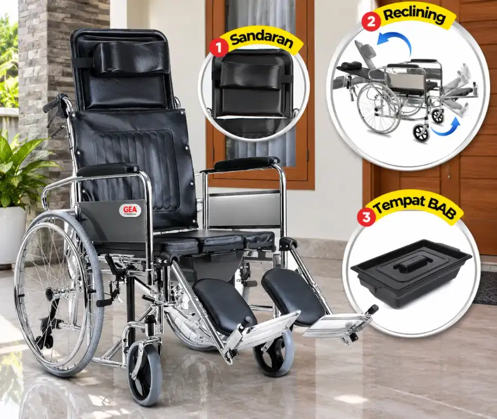 Kursi Roda Gea second / Kursi Rumah Sakit