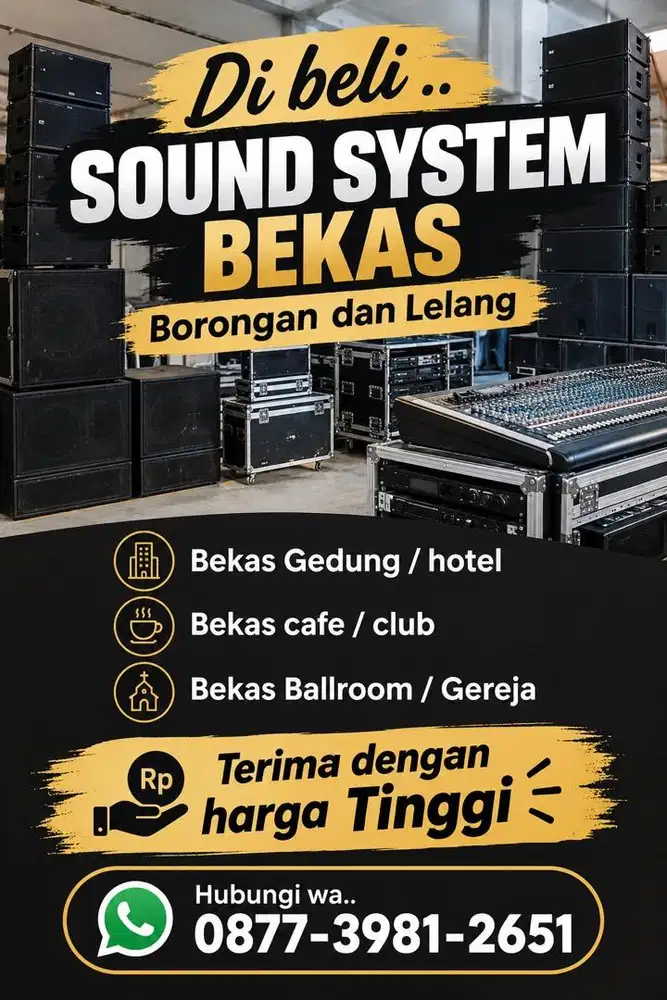 Sound system Lelang dan Borongan