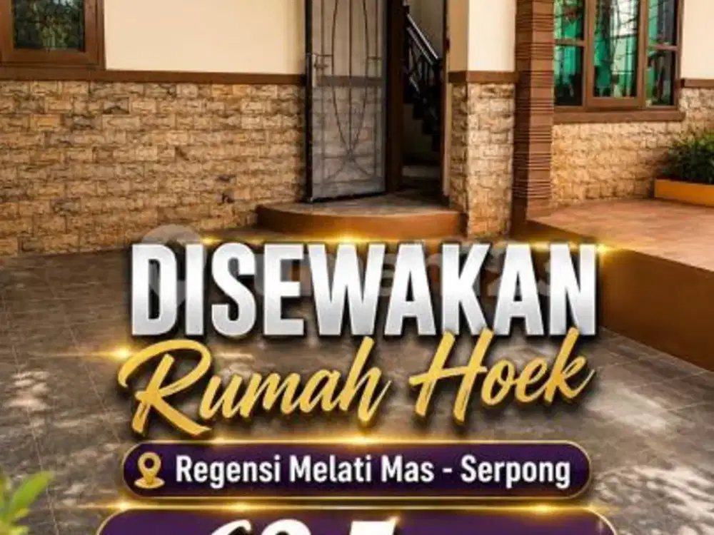 Disewakan Rumah Hoek Regensi Melati Mas - Serpong
