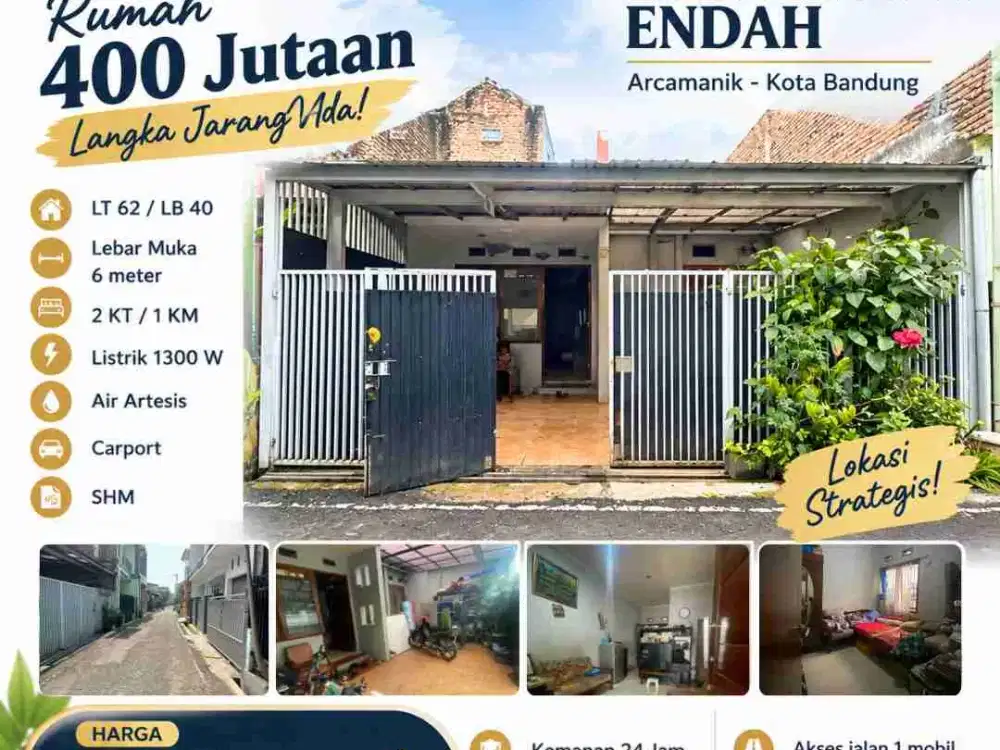 Dijual cepat rumah 400 Jutaan di Arcamanik, Kota Bandung