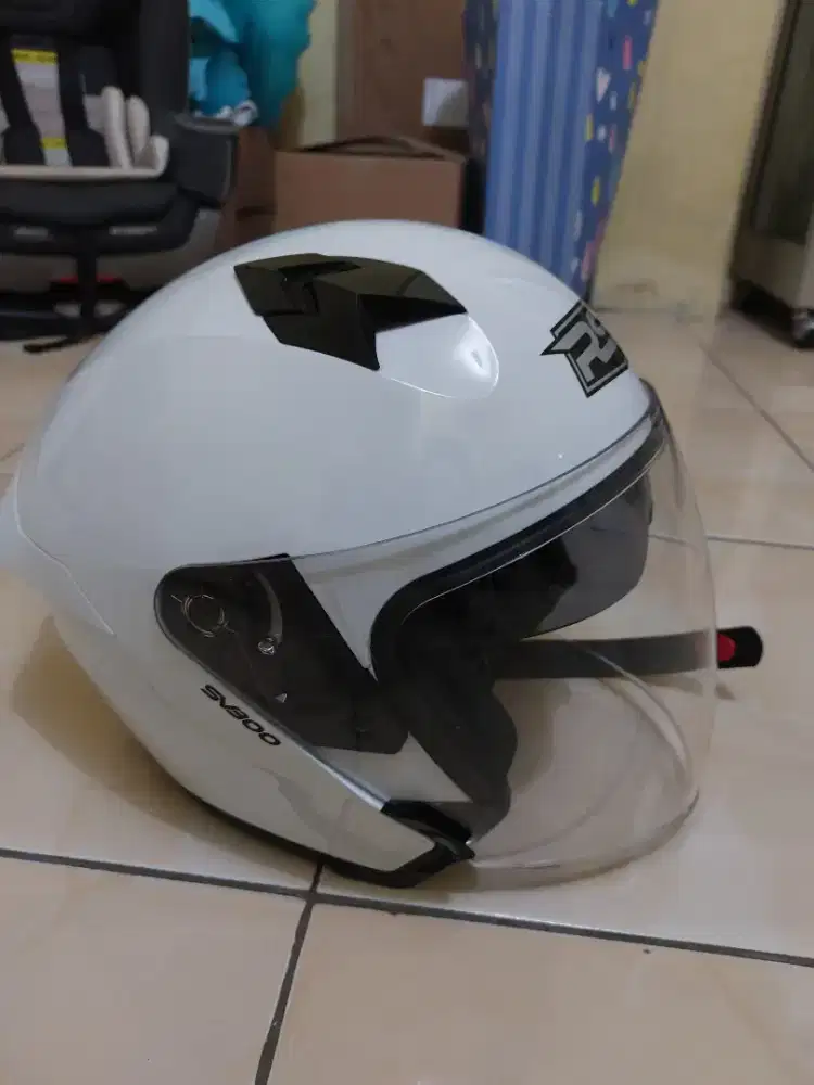 Helm RSV SV300 White Glossy Double Visor Double D-Ring