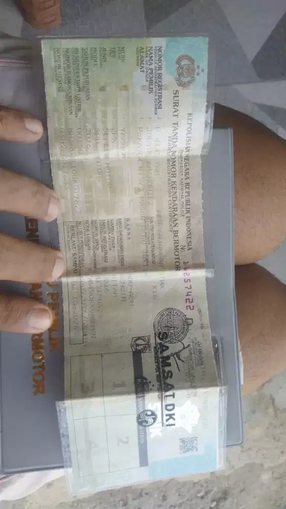 Motor bekas siap keluar kota
