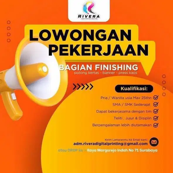 diperlukan finishing