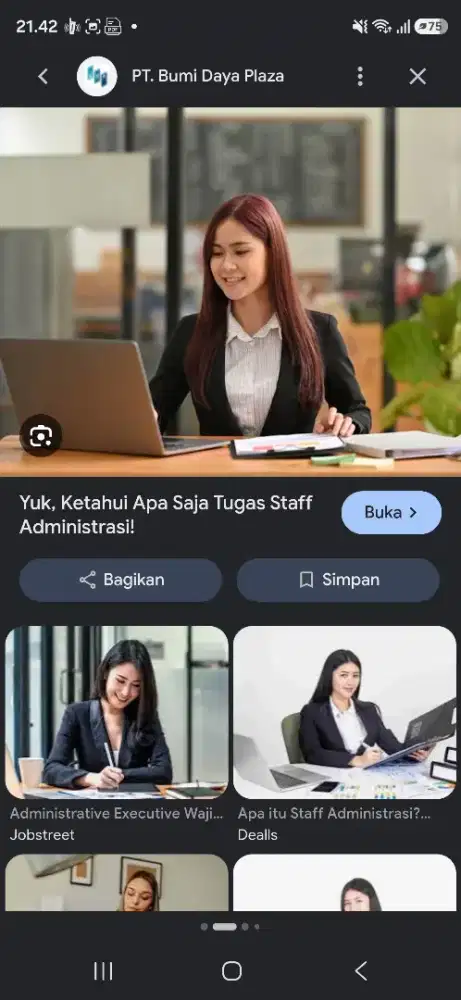 Dibutuhkan staff admin