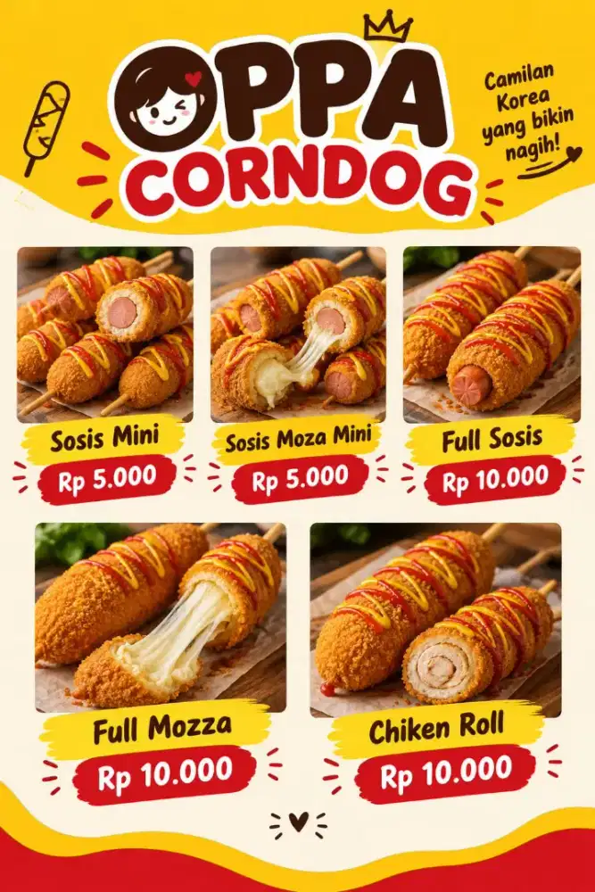 Jaga stand oppa corndog