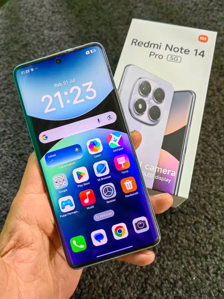 Redmi note 14 pro 5g ram 8+8/256 mulus fresh fullset