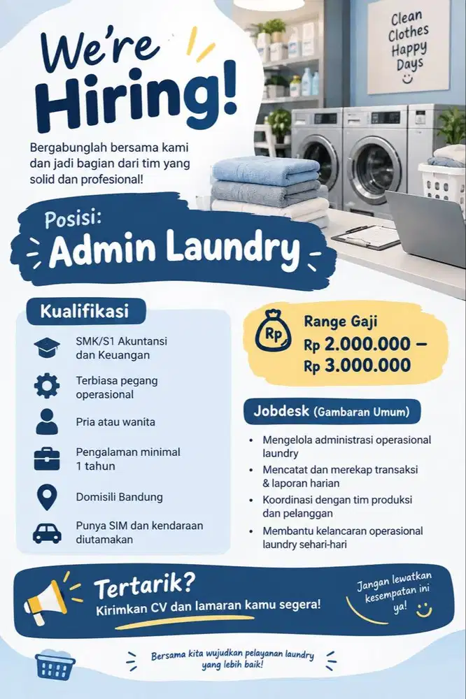 Loker staff admin laundry