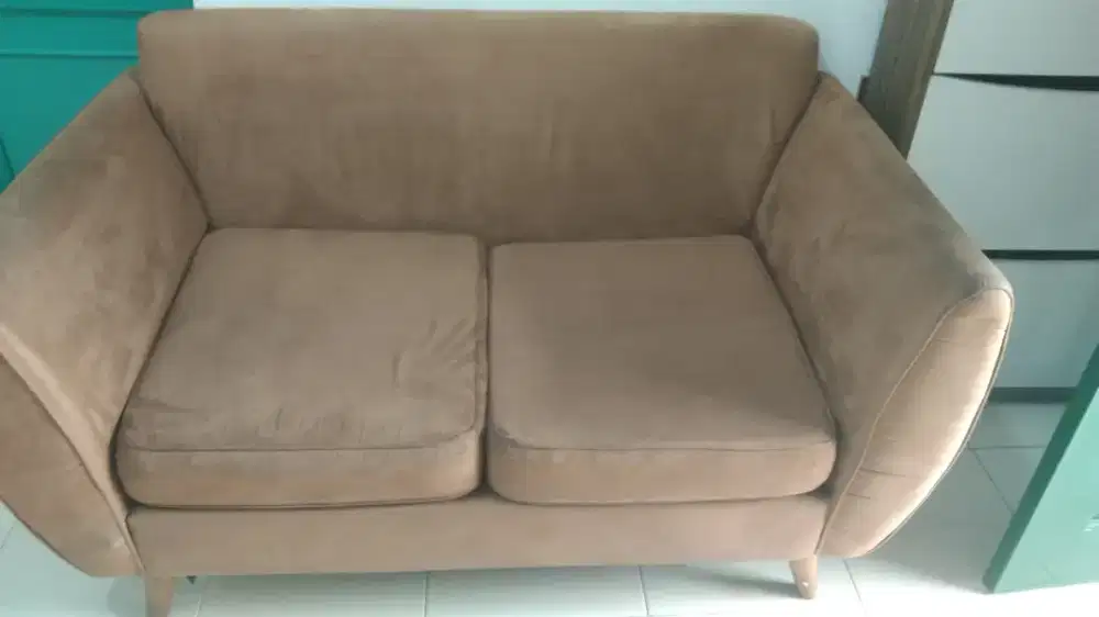 SOFA 2 SEAT WARNA COKLAT