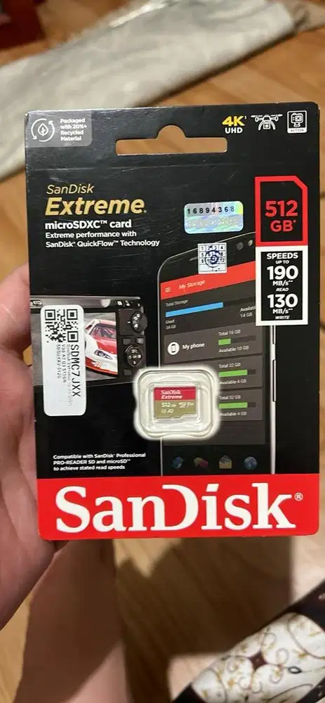 Dijual SanDisk Extreme MicroSDXC 512 GB - New Segel!!