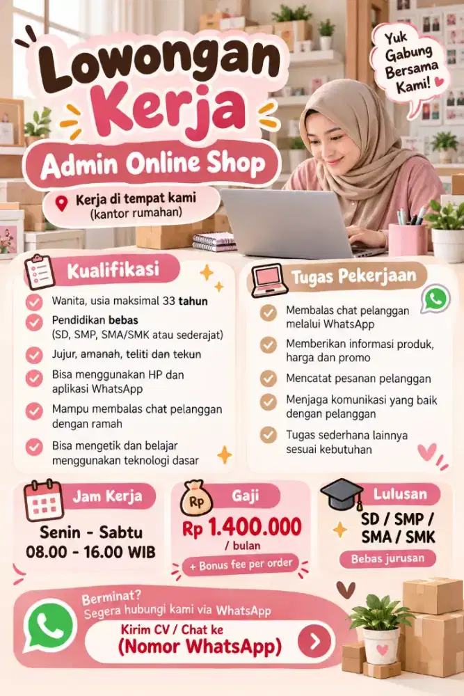 Admin Olshop Balas CHAT