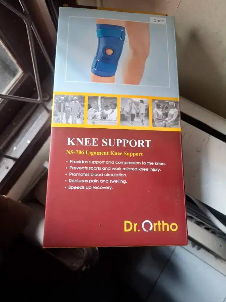 Deker Lutut Dr. Ortho NS-706 Size L - Original (Pemakaian 1x Like New)