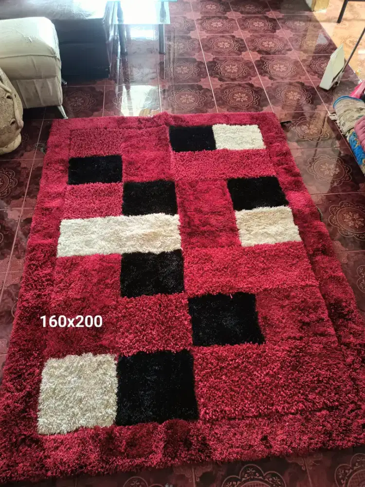 Karpet bulu shaggy turkey premium