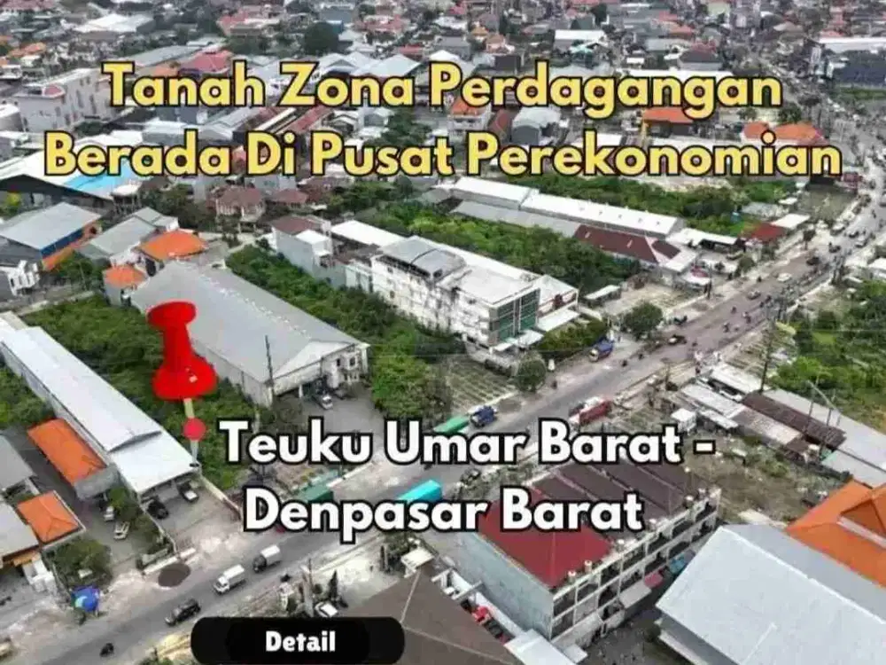 TANAH KOMERSIL JALAN UTAMA TEUKU UMAR BARAT TERMURAH