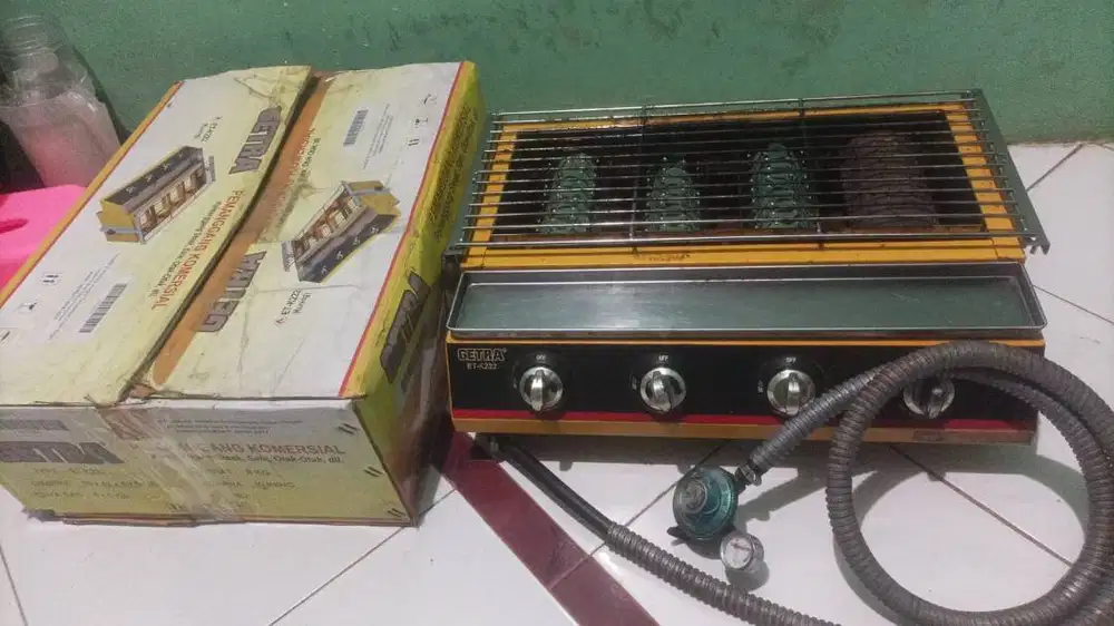 KOMPOR BAKARAN GETRA ET K-222 - 4 TUNGKU – SIAP UNTUK USAHA