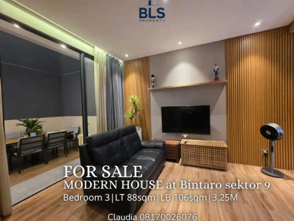 FOR SALE MODERN HOUSE at Bintaro sektor 9