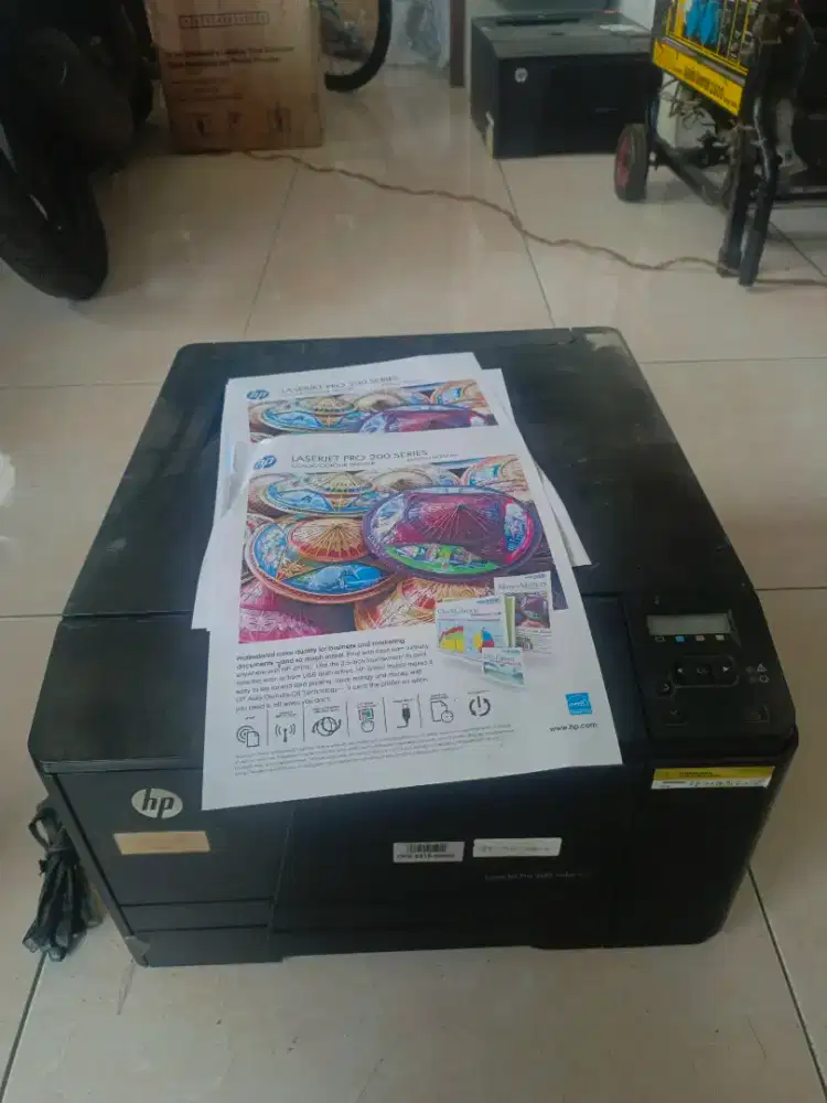 Printer HP Laser Jet Pro 200 Colour M251n siap pakai normal