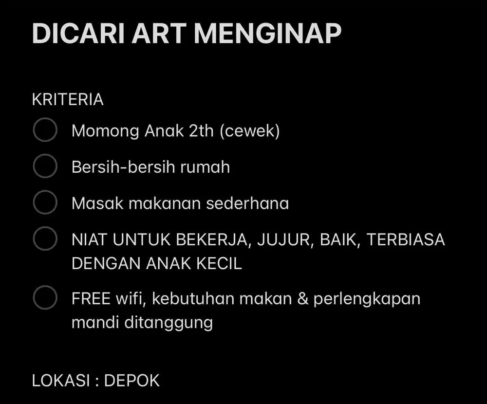 DICARI ART MENGINAP