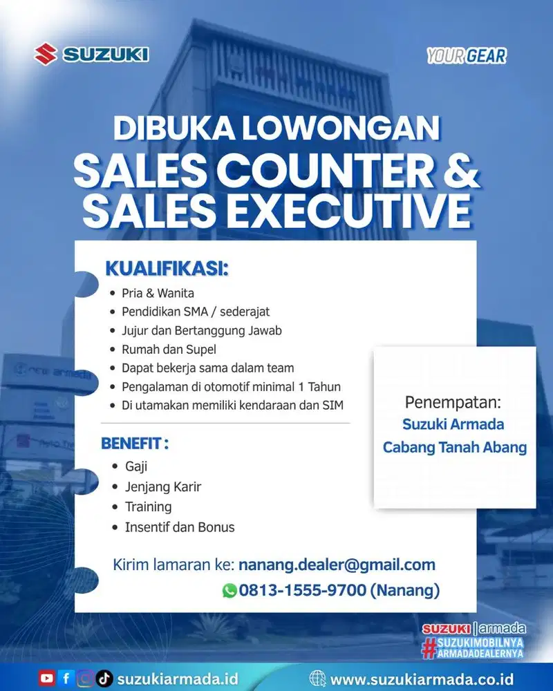 Loker sales mobil suzuki