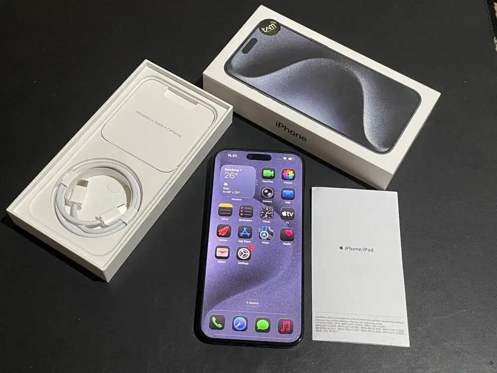 iPhone 15 Pro Max 256gb Ex iBox Blue Titanium Fullset Original