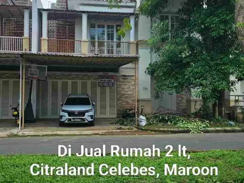 Dijual Rumah 2 lantai Perum. Citraland Celebes Cluster Maroon Vouge Makassar