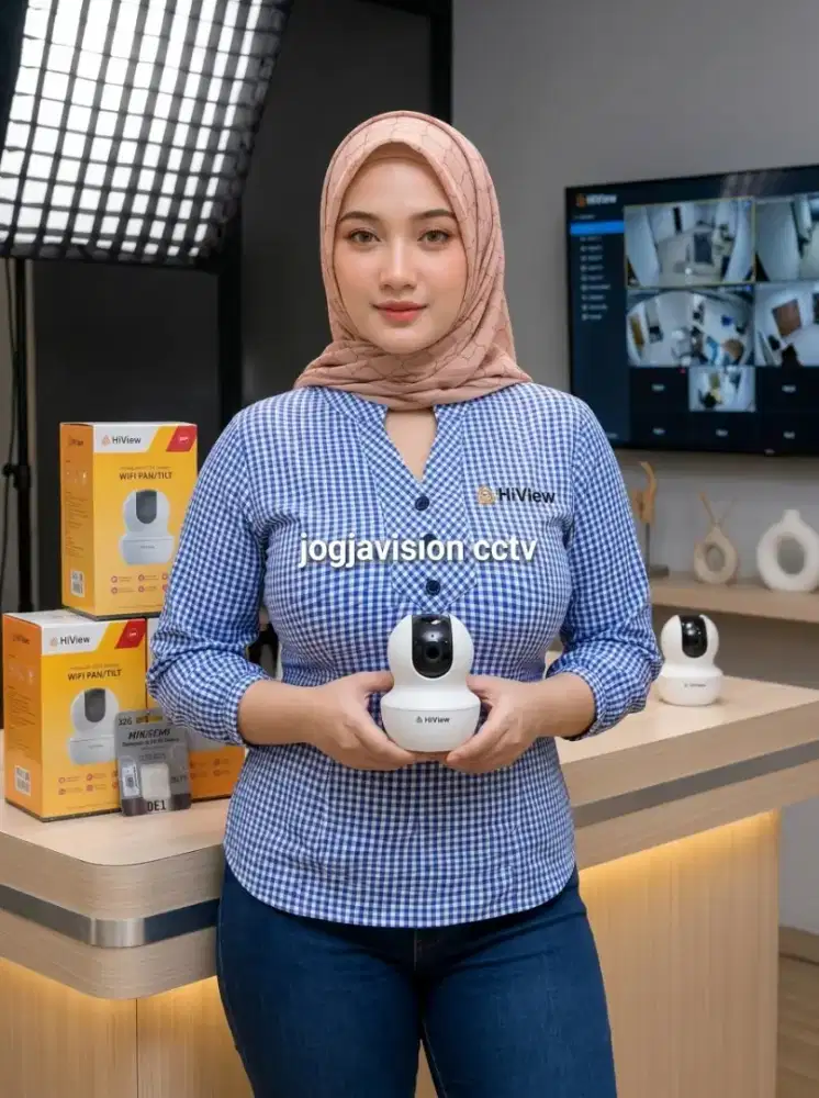 Cctv wireless hiview jernih bisa gerak dan rotasi