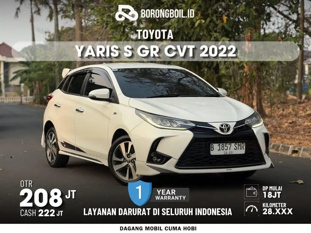 LOW KM20rban YARIS GR SPORT AT 2022 PUTIH ISTIMEWA SIAP PAKAI