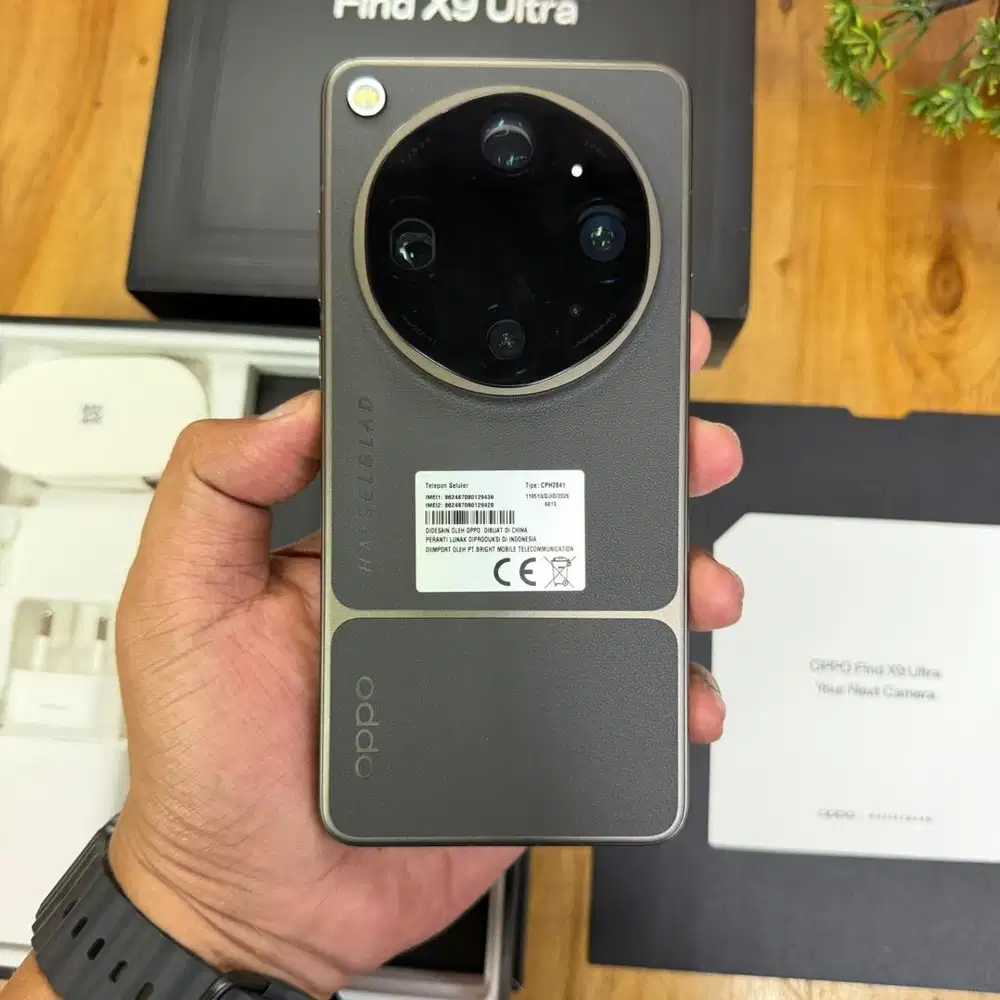 Like new Oppo Find X9 Ultra 5G 512GB tundra umber Garansi Agustus 2027