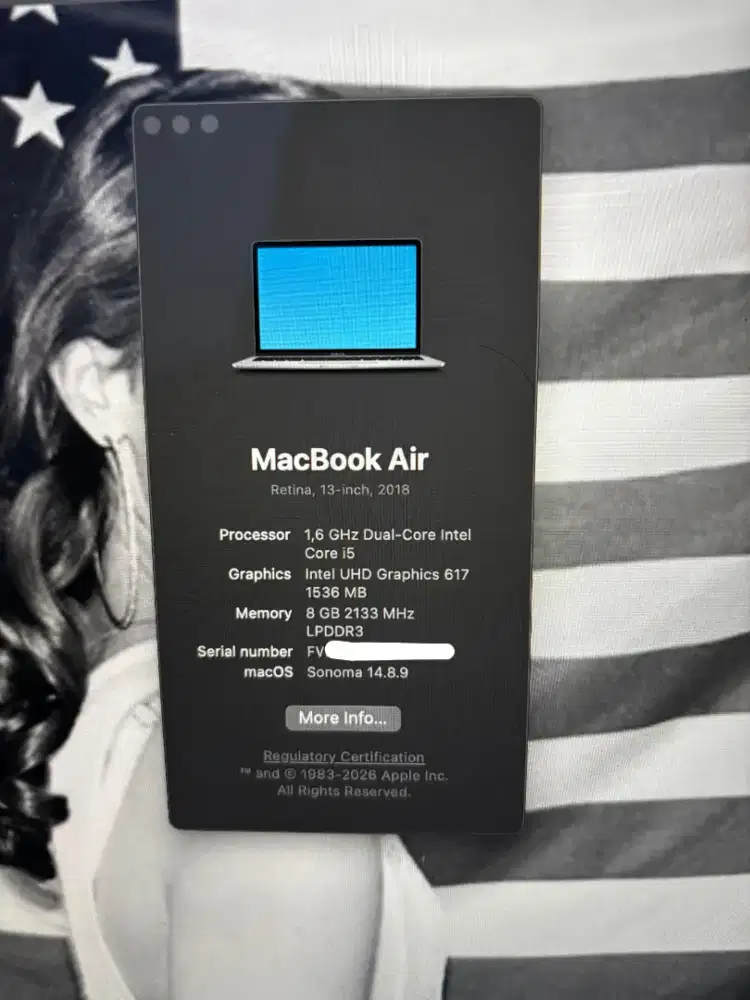 Macbook Air Retina 13-inch 8/256GB Silver 2018