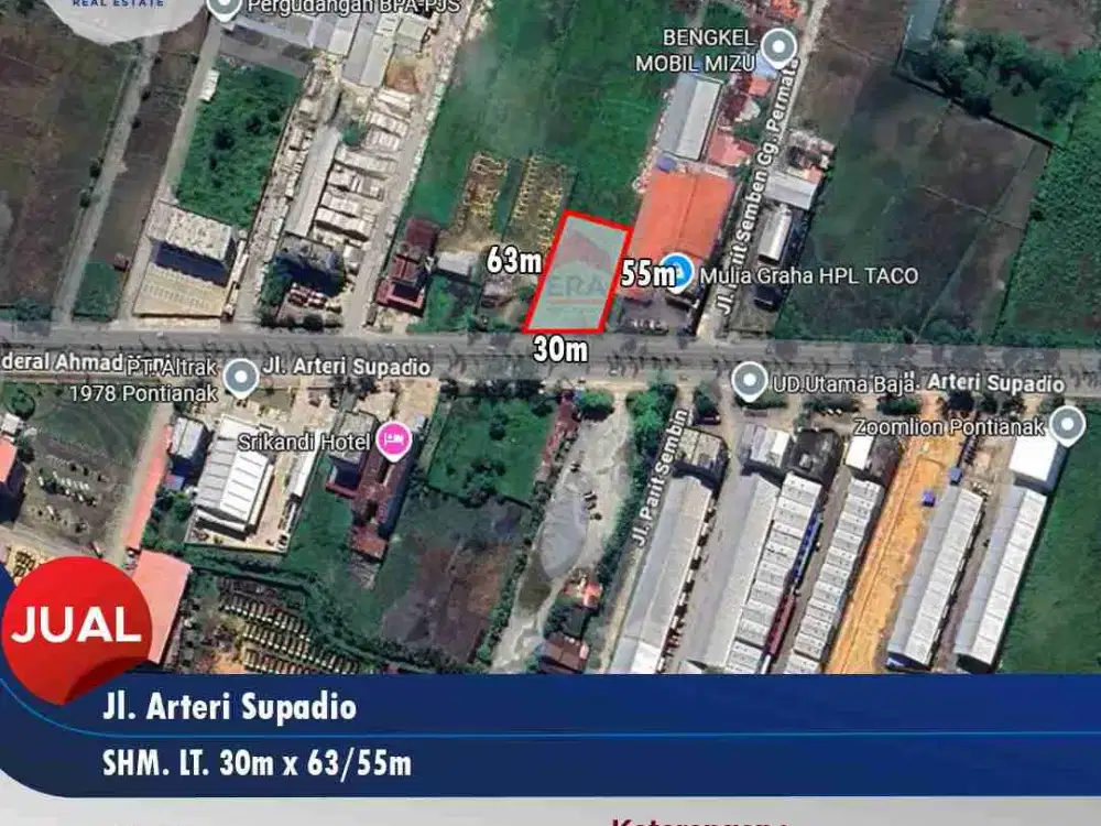 Tanah Strategis Tepi Jalan