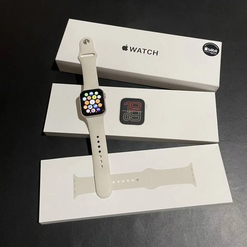 Apple Watch SE 3 40mm iBox Aktif Starlight Fullset Original