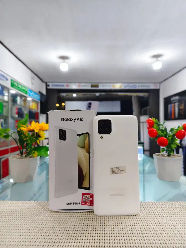 Samsung A12 Ram 6Gb/ 128Gb Fullset Mulus Original 100% Bergaransi