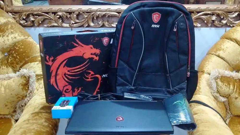 Laptop Gaming Render Nvidia MSI GL62 Core i7 7700HQ Ram 16GB SSD 512GB